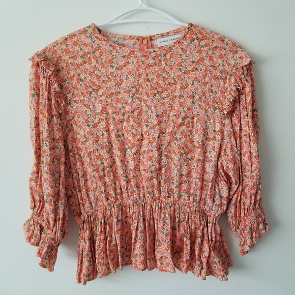 DONATED - FAITHFULL THE BRAND Peplum Top - Mathiola Floral - Picture 3 of 10